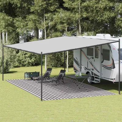 Immagine prodotto di vidaXL Tappeto tenda antracite e bianco 400x800 cm HDPE