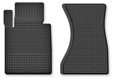 Productafbeelding van Rubberen voormatten voor BMW 2 G42 2021-2022 (coupé) – 2-delig, zwart, op maat – Wielganizator Semi-Universal