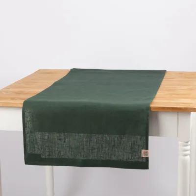 Produktbild von Tischläufer Erik 100% Leinen 47x150cm grün