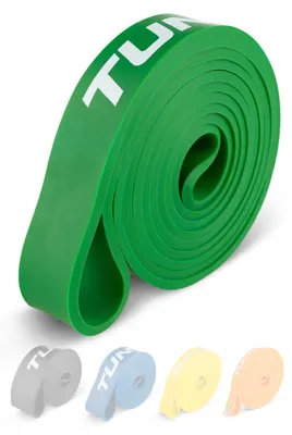 Image de Bande de force powerband moyen pour musculation vert