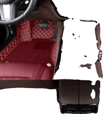 Image de Tapis de sol pour voiture, sur mesure, design luxueux, double épaisseur