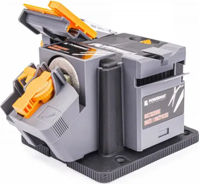 A multi-functional knife and scissor sharpener.