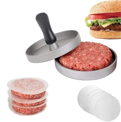 Image de Papier sulfurisé pour hamburgers (40 feuilles) - Ustensiles en aluminium