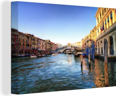 Obrázek produktu pro OneMillionCanvasses® Malba na plátně Nástěnná malba na plátně - Benátky - most - Itálie - 150x100cm