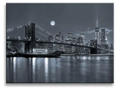 Produktbild von 4303 New York Skyline Leinwandbild 40x30 cm