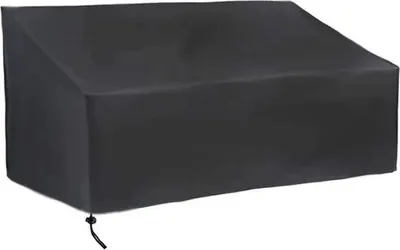 Produktbild von Wetterfeste Gartenbankhülle, schwarz, 163x66x89 cm, robust, 3-Sitzer