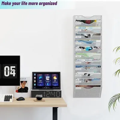 Produktbild von Famanu Wandorganizer 14 Fächer - Weiß