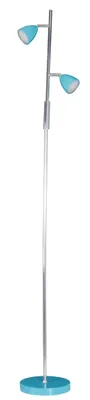 Produktbild von Näve 2034199 LED-Stehleuchte 2 Flammige ; Farbe: Türkis / Chrom