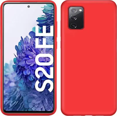 A red phone case is shown next to a phone with a floral wallpaper.