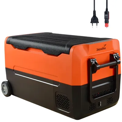 Produktbild von Skandika Auto-Gefrierbox 35 +10 ° bis -20 °C | Kompressor Kühlbox mit Trennwand, leise, Eco-Mode, mit 12 V Stecker oder Netzteil für Steckdose