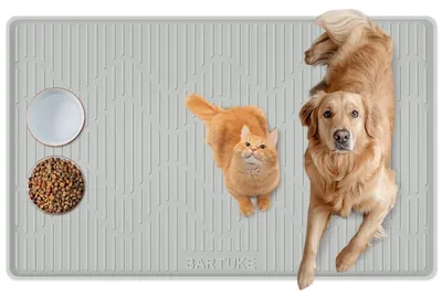Silikon-Futtermatte mit Rand, 86x51 cm, für Hunde
