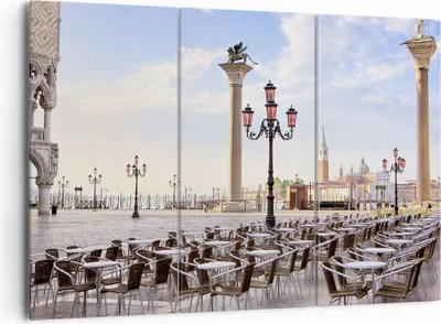 Produktbild von Bild auf Leinwand - Leinwandbild - Architektur Stadt Venedig - 165x110cm - Wand Bild - Wanddeko - Leinwanddruck - Bilder - Kunstdruck - Wanddekoration - Leinwand bilder - Wandkunst - CE165x110-2553