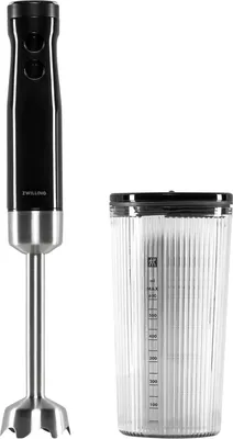 Zdjęcie produktu dla ZWILLING 53104-901-0, Blender immersyjny, 0,6 l, Funkcja pulse, 1,2 m, 800 W, Czarny, Stal nierdzewna