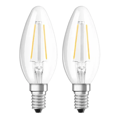 Obrázok produktu pre 2 x Osram LED žiarovka 2,5W = 25W E14 číra teplá biela 2700K