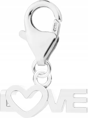 Produktbild von Silberner Love-Anhänger Love I Love You mit der Aufschrift Herz Love SILBER 925