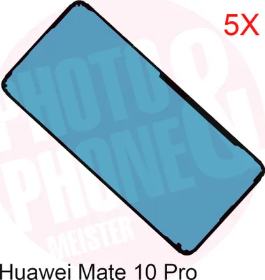 Produktbild von 5x Huawei Mate 10 Pro Akkudeckel Klebefolie Kleber Backcover Rahmen Adhesive Neu