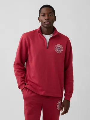 Produktbild von GAP Herren Sweatshirt mit Logo, Stehkragen, Reißverschluss und Armour Fleece, Größe M