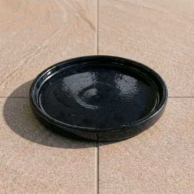 Zdjęcie produktu dla Podstawka pod doniczkę ceramiczna Provencelia Szafirowy, Ø40 cm x H5 cm, mrozoodporna