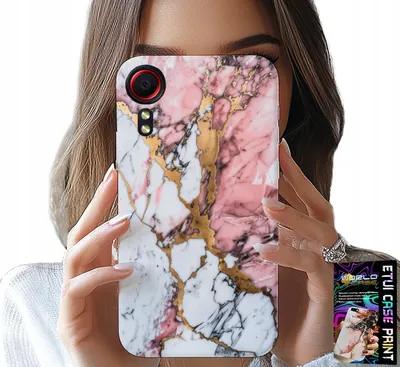 Obrázek produktu pro Pouzdro Pro Samsung Galaxy Xcover 5 - Růžový A Bílý Mramor, Kamenné Vzory