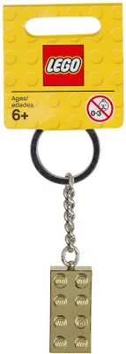Immagine prodotto di LEGO® 850808 Portachiavi – Portachiavi con mattoncino dorato 2 x 4