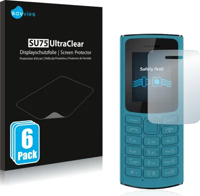 Produktbild von 6x Für Nokia 105 4G 2021 Schutzfolie Savvies Displayschutz Display Schutz Folie Klar Transparent