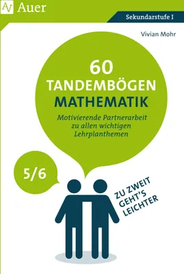 Produktbild von 60 Tandembögen Mathematik in den Klassen 5 und 6