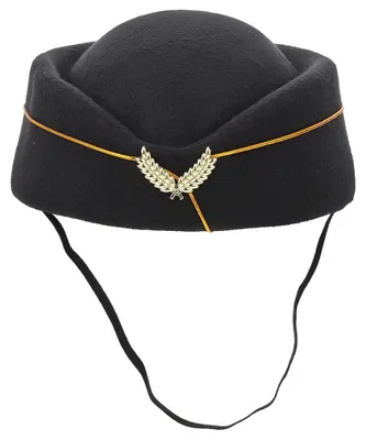 Stewardess-Hut für Damen, 20x18x7,5 cm, Cosplay-Accessoire