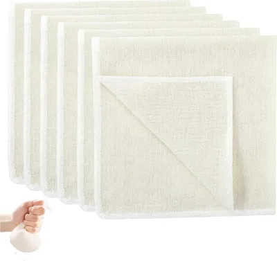 Produktbild von Passiertuch, 50 x 50 cm Käsetuch Waschbares Mulltuch, Filtertuch Wiederverwendbar zum Sieben von Saft Käse Tee Nussdrink Suppe Joghurt Tofu（6 Stück）