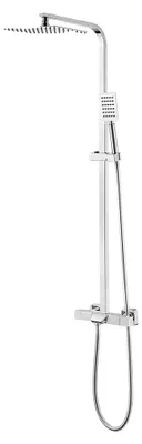 Produktbild von Duschsystem, Thermostatarmatur, Wandmontage-Design, Chrom