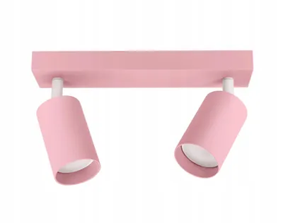 Produktbild von FKL DESIGN Home Deco Deckenlampe Deckenleuchte Kinderleuchte Kinderlampe 2-flammig GU10 Verstellbar Lampenschirm Lampe aus Serie (N975-BZ2-R)
