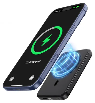 Imagen del producto de Batería externa magnética ADDTOP de 10000mAh, cargador rápido de 20W para iPhone con imán