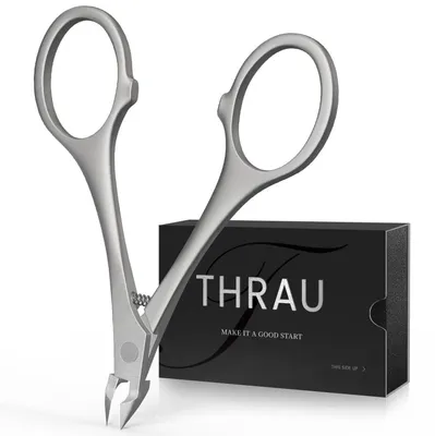 Image de Coupe-ongles en acier inoxydable à manche arrondi, pour manucure et pédicure
