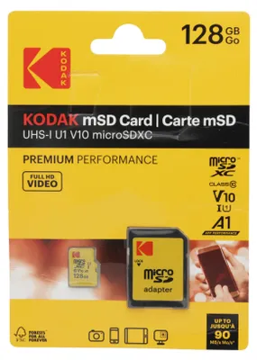 Produktbild von Emtec microSDXC 128GB, 128 GB, MicroSDXC, Klasse 10, UHS-I, 85 MB/s, 20 MB/s