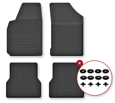 Immagine prodotto di Tappetini gomma vasca per Renault Megane I 1995-2002 Set 4 pezzi con clip