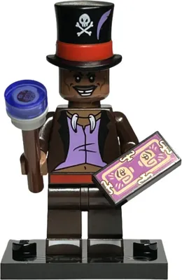 A LEGO minifigure of Dr. Facilier from "100 Jahre Disney".