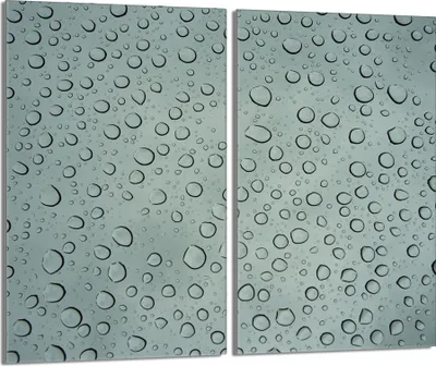 Produktbild von Herdabdeckplatten 2 teilig 30x52 Glaskeramikkochfeld Abdeckung Glas, Tropfen Grau