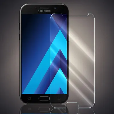 Produktbild von Panzer Folie für Samsung Galaxy A5 2017 Echt Glas Displayschutzfolie Transparent Glasfolie 9H Härtegrad Schutzglasfolie