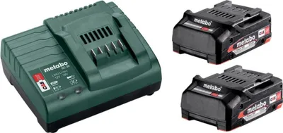 Produktbild von Metabo 685161000, Batterie- & Ladegerät-Set, Lithium-Ion (Li-Ion), 2 Ah, 18 V, Metabo, 2 Stück(e)