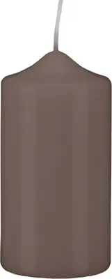 Produktbild von Stumpen Kerzen Mocca 25 x Ø 7 cm, 6 Stück getauchte Stumpenkerzen mit Spitzkopf in RAL Qualität