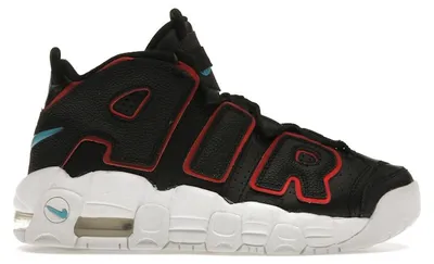 Produktbild von Nike Air More Uptempo Black Fusion Red (GS) - EU 36.5