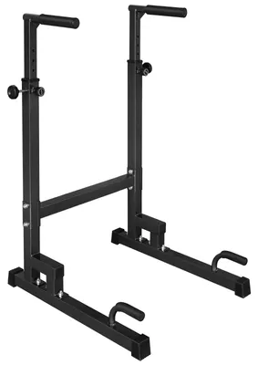 Produktbild von Zimilo Dip Stand, höhenverstellbare Dip Station, robuste Dip Bars mit rutschfesten Griffen, multifunktionales Trainingsgerät für Indoor