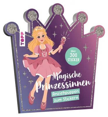 Produktbild von Stickerbuch: Anziehpuppen zum Stickern. Magische Prinzessinnen