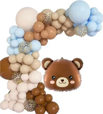 Produktbild von Ballon-Set "ROCZEK MIŚ" zur Dekoration für Kindergeburtstage, 65 Stück.