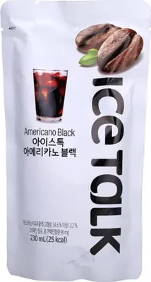 Produktbild von Ice Talk Americano Black Eis Kaffee Spezialiät schwarzer Kaffee 230ml