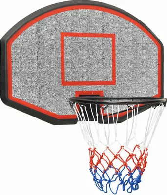 Produktbild von vidaXL Basketballkorb Schwarz 71x45x2 cm Polyethylen
