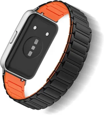 Productafbeelding van Siliconen armband voor Huawei Band 11/11 Pro - zachte rubberen reservearmband - magnetisch verstelbaar