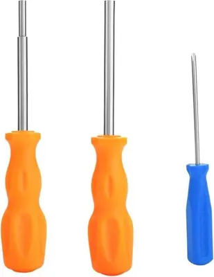 Obrázok produktu pre Ergonomické 3-dielne skrutkovače na otvorené opravy, ideálne pre retro herné konzoly.