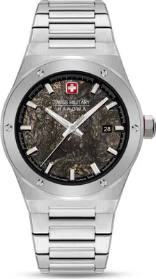 Produktbild von SWISS MILITARY HANOWA Herrenuhr Quarzuhr silber onesize Herren 43 SMWGH0003601
