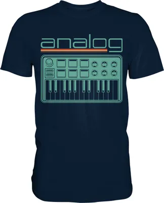 Produktbild von Modularer Synthesizer Acid Analog Synthesizer T-Shirt – Navy / 5XL