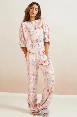 Produktbild von YAYA Printed batwing boatneck top * * 38